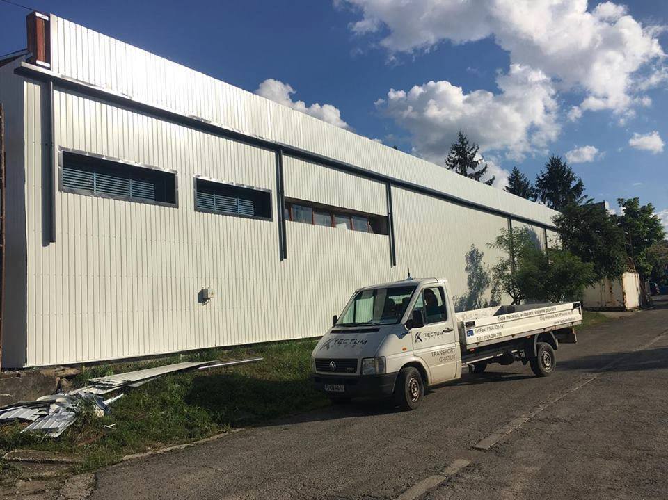 Acoperis si fatada hala metalica in Deva, Hunedoara TectumSteel Cluj-Napoca
